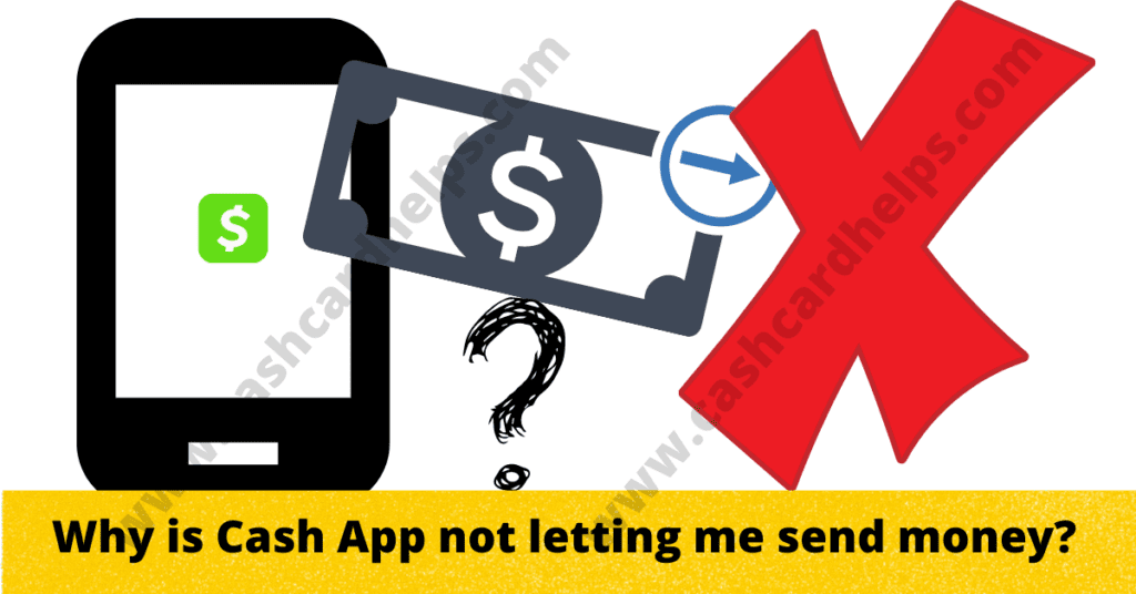 cash app won't let me send money