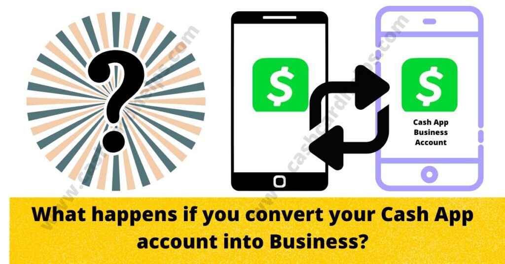 how to change cash app personal account to business