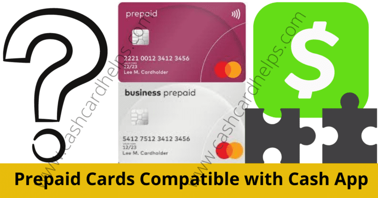 prepaid cards compatible with cash app