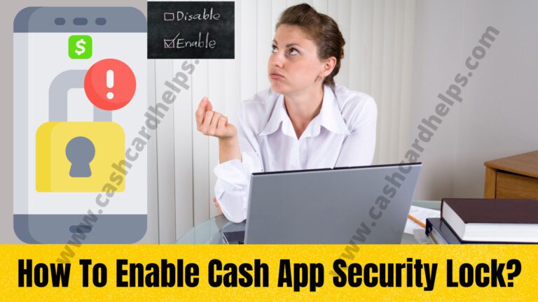 how to enable cash app security lock