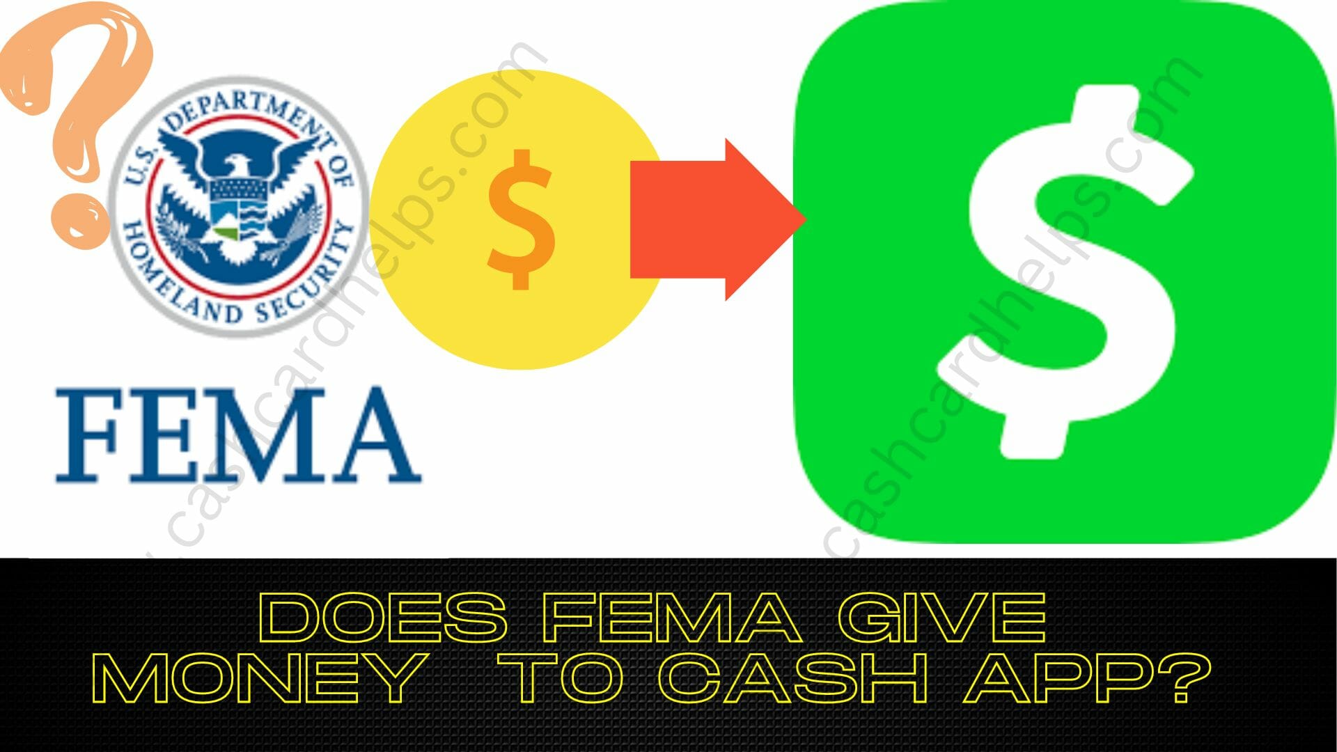 does fema give money to cash app